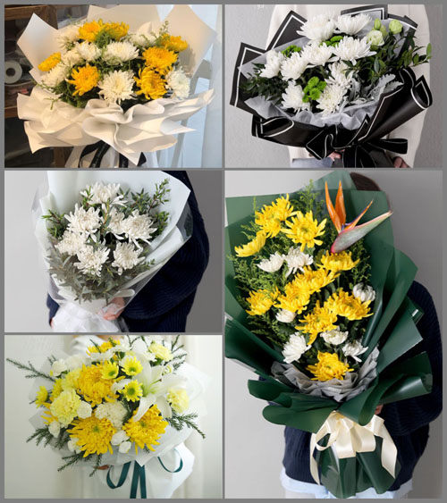浙江省金华兰溪市女埠街道穆坞村白事花束代送